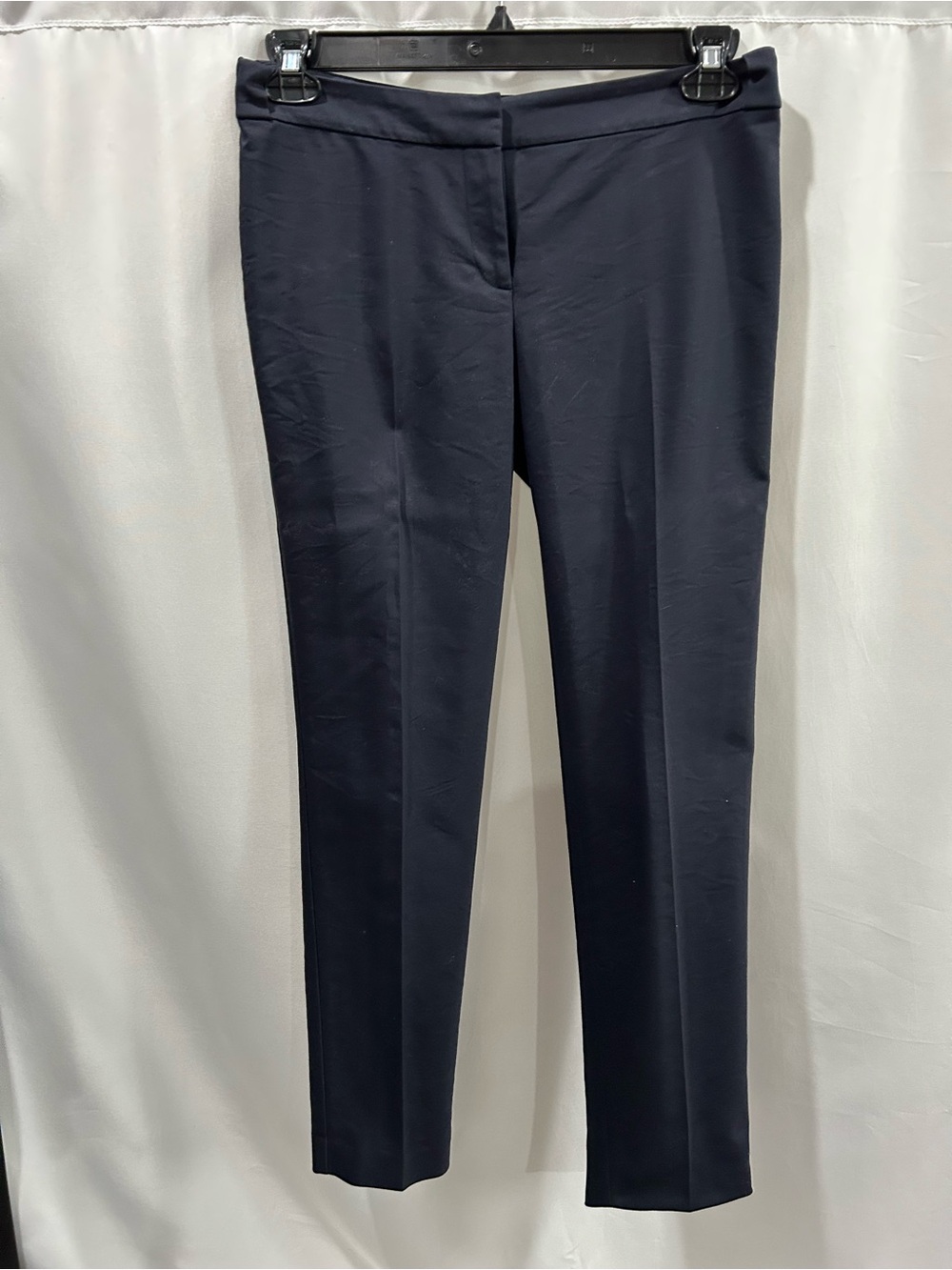 Ann Taylor Slim Straight Navy Dress Trousers EUC